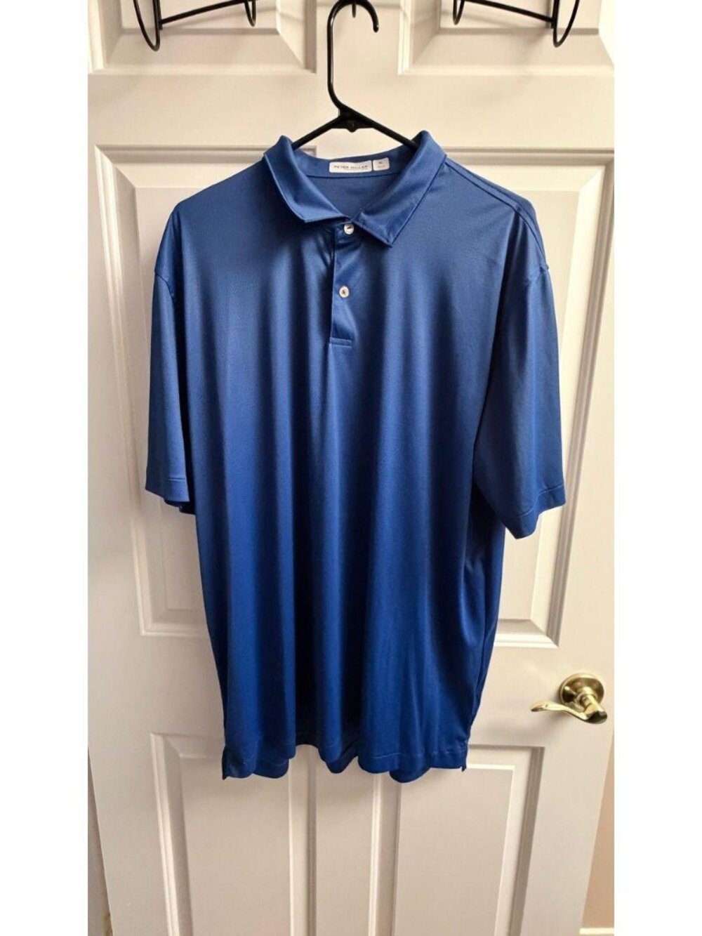 Peter Millar Featherweight UPF 50+ Golf Polo Shirt Blue Men's XL